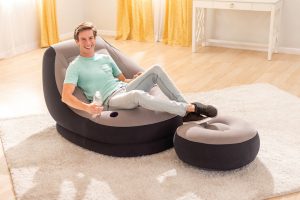 fauteuil et repose pied gonflable intex ultra
