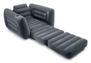 fauteuil lit gonflable convertible gris intex