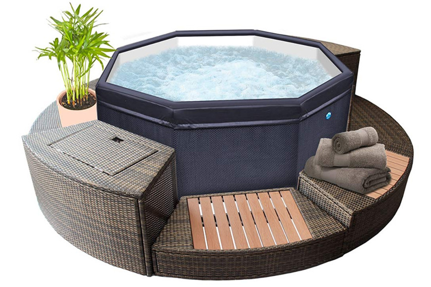 spa netspa octopus 6 places avec mobilier